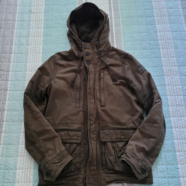 아베크롬비 Abercrombie 밀리터리 헤비왁스야상자켓 L 105사이즈