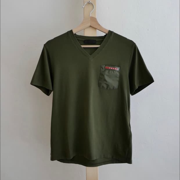 Prada v neck t shirts