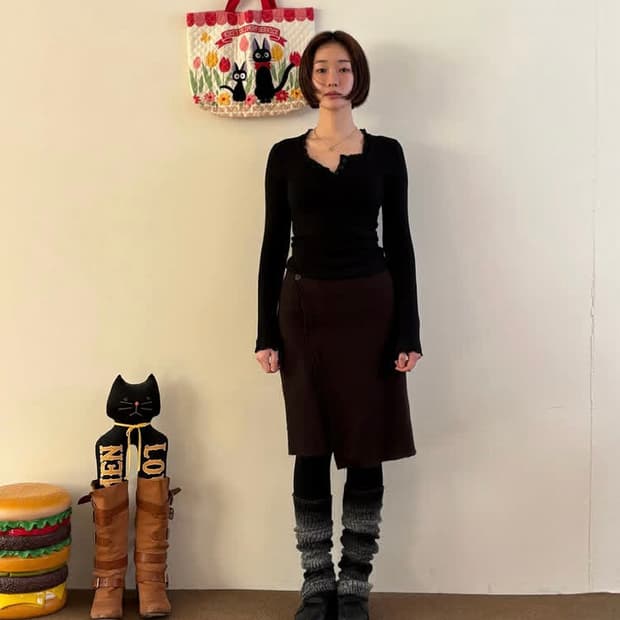 쉬이즈큐트 니트티셔츠