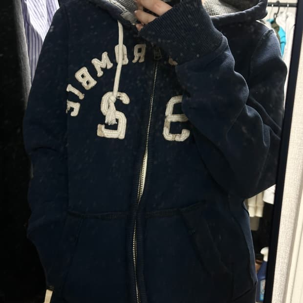 아베크롬비 네이비 후드집업