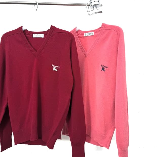 90s) Burberrys pure lambswool knit