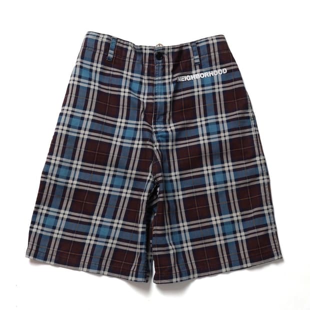 네이버후드 Neighborhood Check Pattern Shorts 