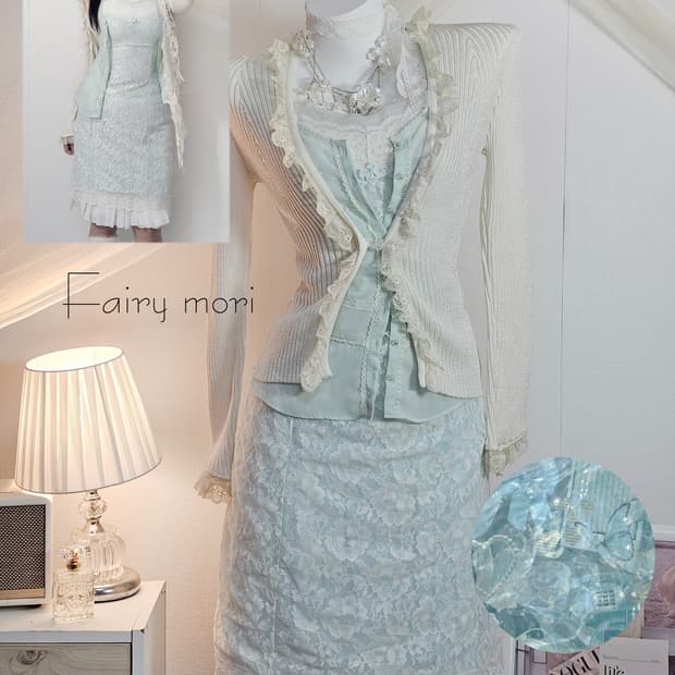 Blue fairy mori look style set