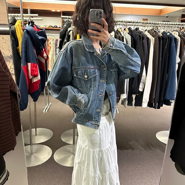 M)BIG JOHN 빈티지 데님 자켓