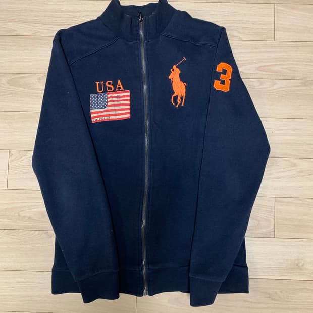 폴로 랄프로렌 USA 빅포니 니트 집업