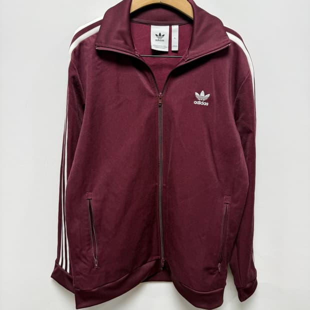 아디다스 버건디 버켄바우어 트랙탑져지