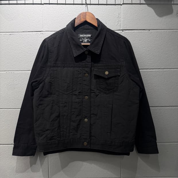 트루릴리젼 블랙 데님 자켓