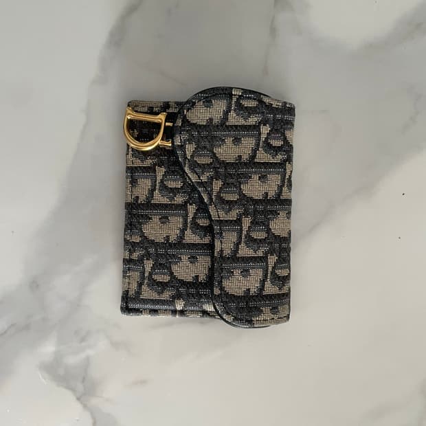 디올 오블리크 반지갑 카드지갑