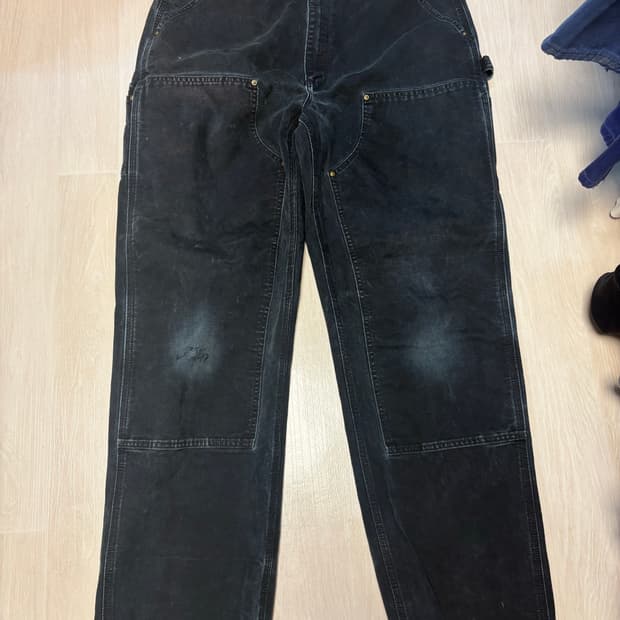 빈티지 칼하트 더블니 BLK B01 블랙