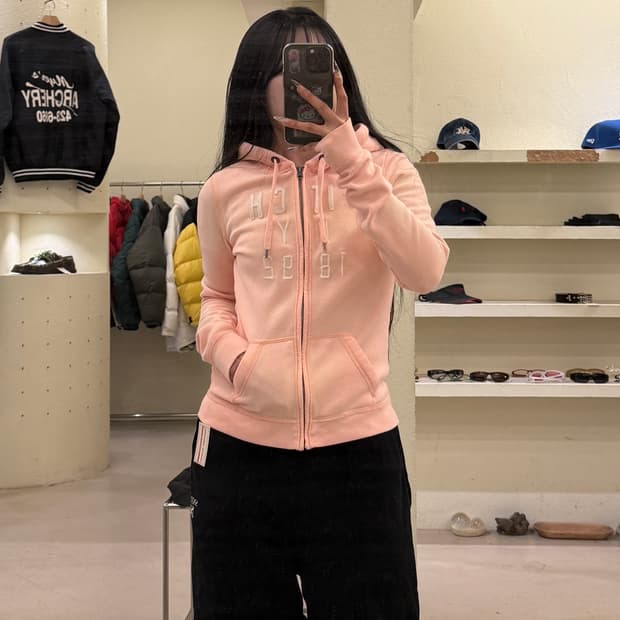 아베크롬비 피치 핑크 후드집업 U927