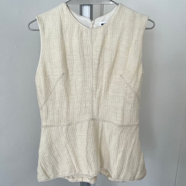 natural linen sleeveless