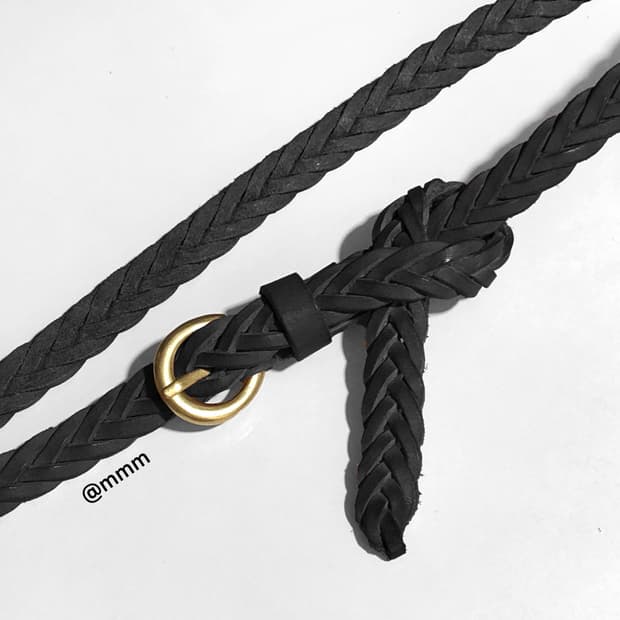 [Unisex] 위빙 레더 벨트