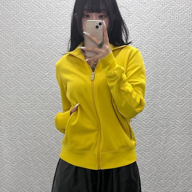 나이키 레트로 Y2K 00's 슬림핏 머스타드 져지 집업 M C10811