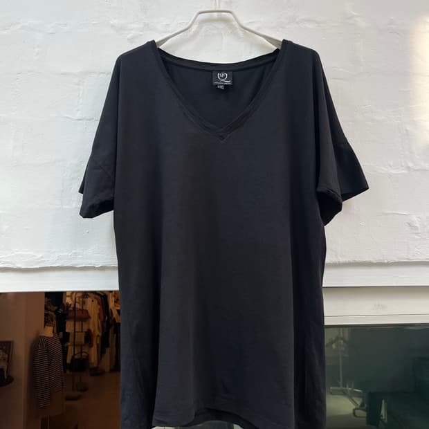 Alexander McQueen 브이넥 반팔티 S