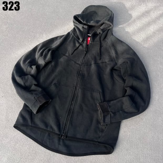 나이키 블랙 후드집업 