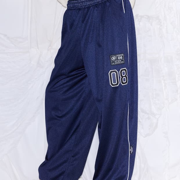 미스테리어스호텔 PATCH MESH PANTS - NAVY