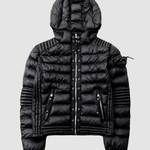 배드블러드 바이퍼31-2 미드웨이트 바이커 후드 푸퍼 - 블랙