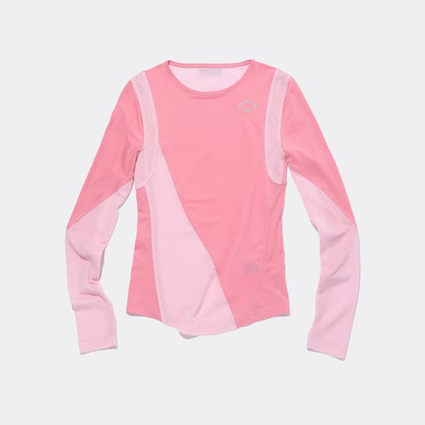 Fitted jersey top-pink
