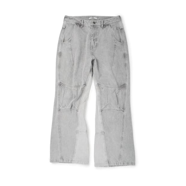 etce 이티씨이 커브드 패널 데님 팬츠 2.0 그레이