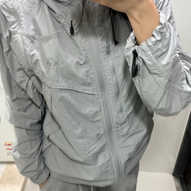 산산기어 투웨이 웨이브 자켓 블루 그레이 - 24SS