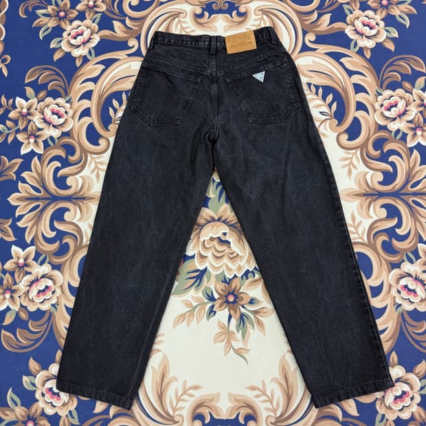 (27)게스GUESS 흑청 데님 팬츠(made in usa)