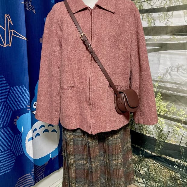 빈티지 코트 핑크