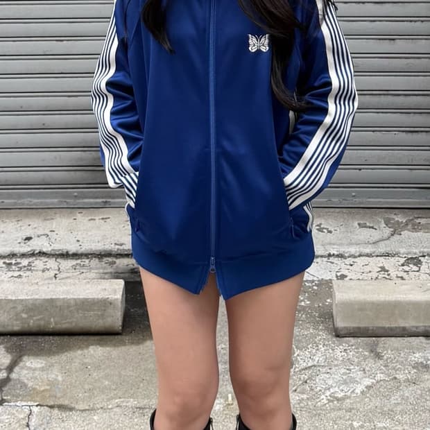니들스 x LHP 폴리트랙자킷 로얄블루L