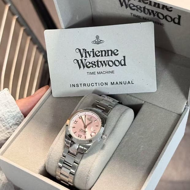 비비안 웨스트우드 펜처치 실버 핑크