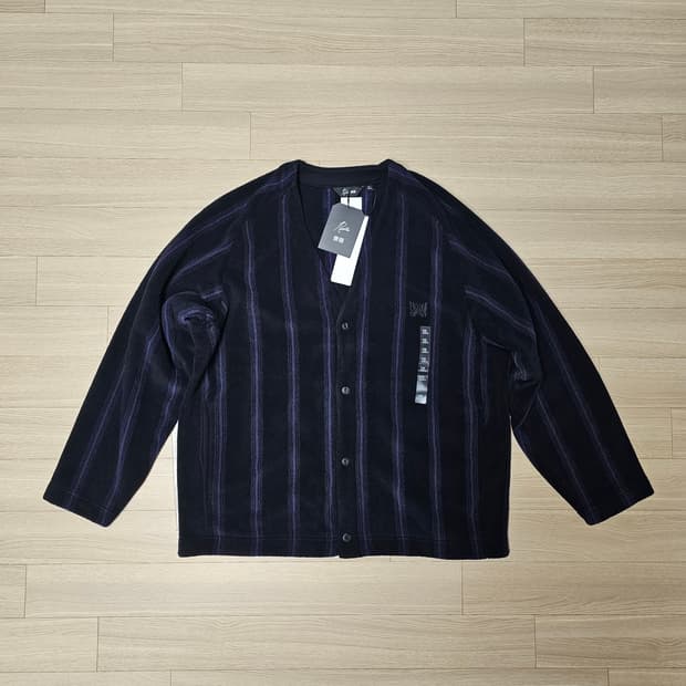 XL 105 새제품) 유니클로 X 니들스 후리스 플리스 가디건 블랙