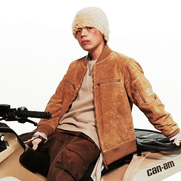 키드밀리 착용 Undercover 언더커버 스웨이드 블루종 자켓