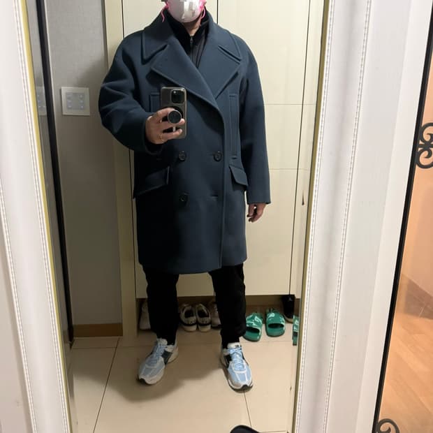 질샌더 오버핏 코트 