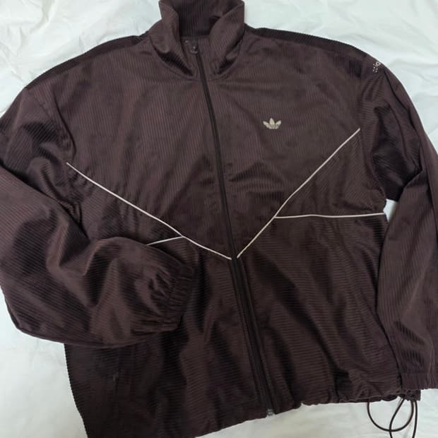 아디다스 코듀로이 벨벳 초코브라운 져지