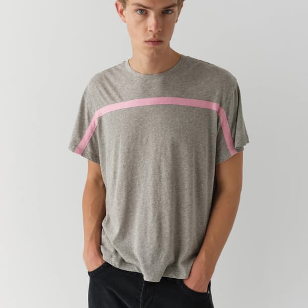 [XS,S,M]기마구아스 Thomas 라인 티셔츠/그레이