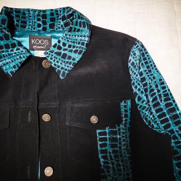 '00s KOOS of Course! Mixed Print Jacket