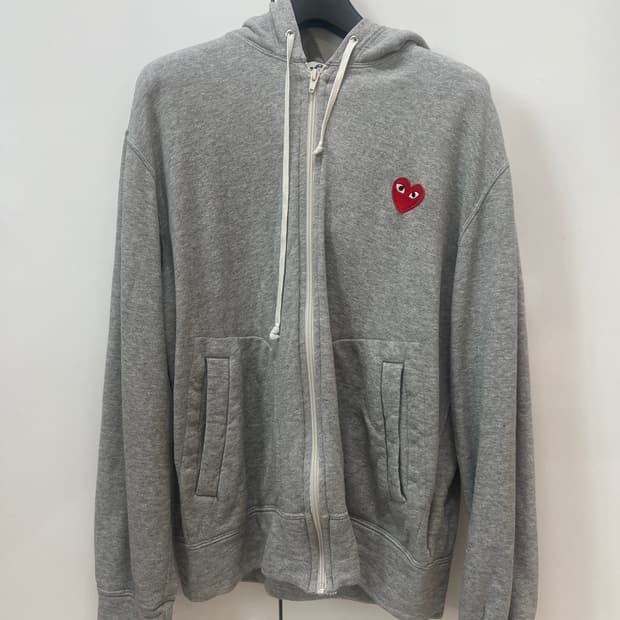 꼼데가르송 후드집업