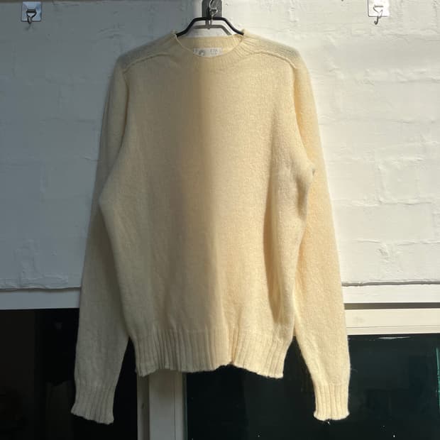 ESK 스코틀랜드 아이보리 울 니트 L