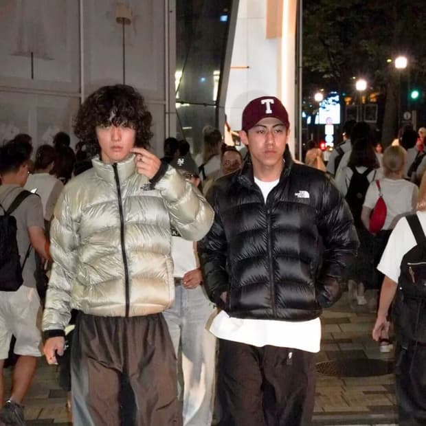 노스페이스 빈티지 재팬 아콘 다운 경량패딩