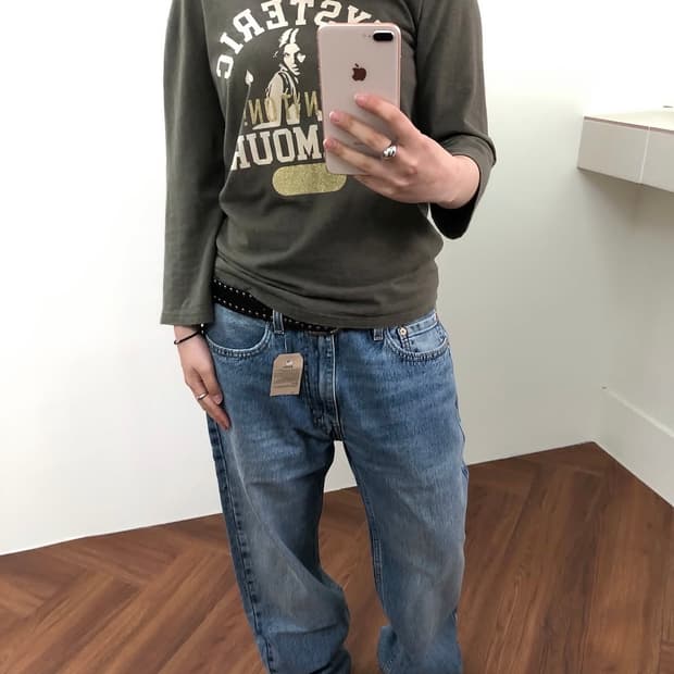 히스테릭 글래머 7부 티셔츠