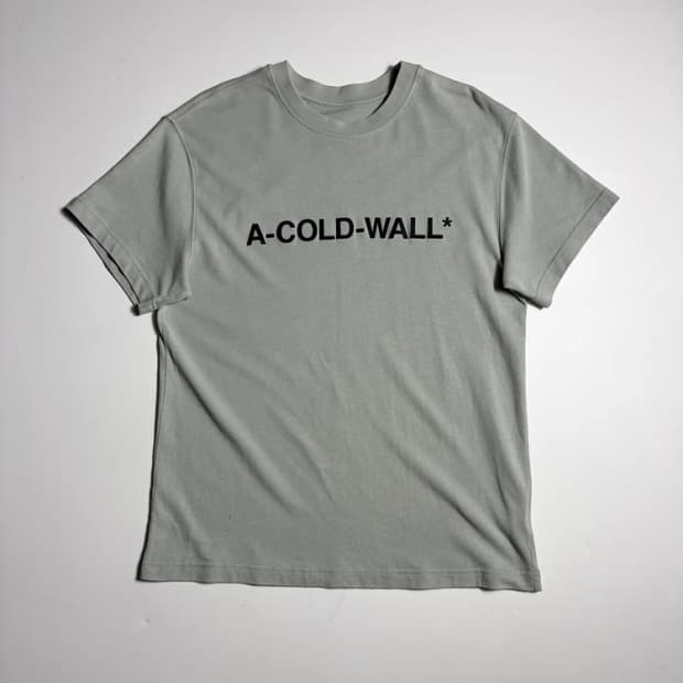 어 콜드 월 A-COLD-WALL 에센셜 로고 코튼 반팔 티셔츠R2113