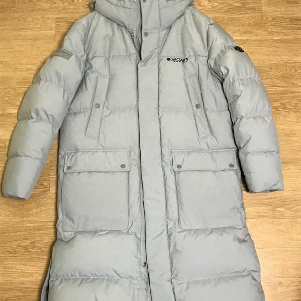 디스커버리 롱패딩 95 하늘색