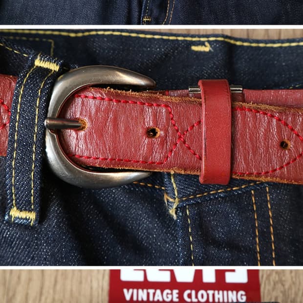 
빈티지 소가죽 벨트 29-32