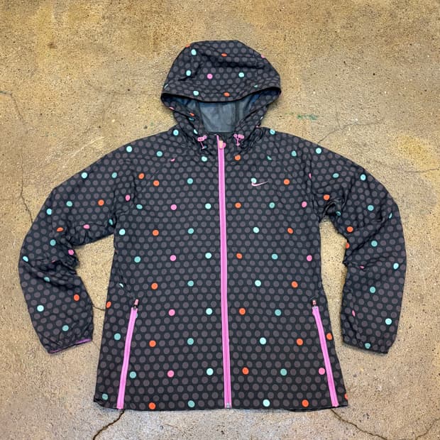 USA 나이키 도트 땡땡이 후드 바람막이 