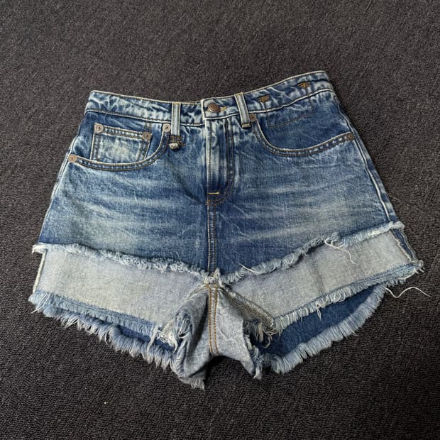 R13 더블 레이어드 데님 팬츠 