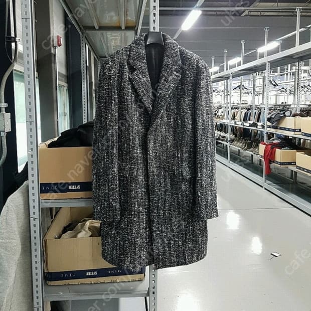 시스템 옴므 트위드 오버 코트