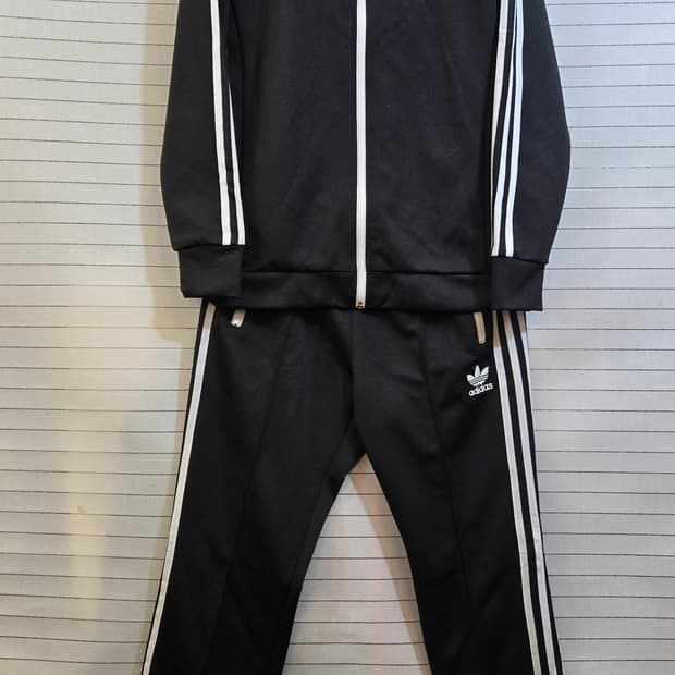 아디다스 블랙 삼선 트레이닝복 세트