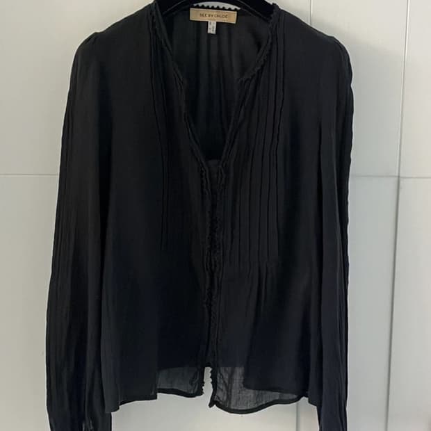Chloe 블랙 블라우스 44-55반 정품