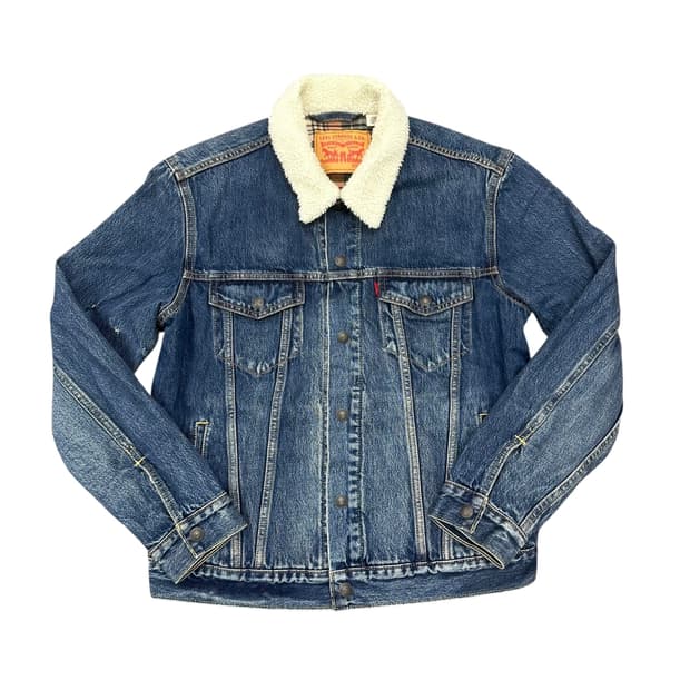 리바이스 양털 커버울 데님자켓