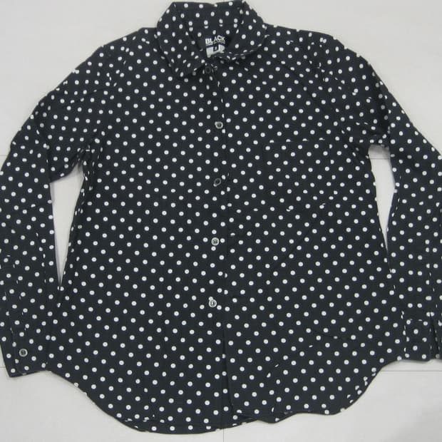 꼼데가르송 도트 셔츠