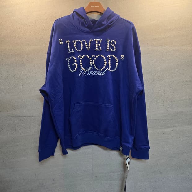 LOVE IS GOOD. 펄 로고 후드티