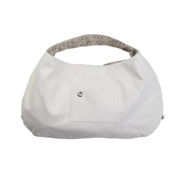 뎁크 EYELET LEATHER BAG WHITE